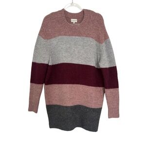 Silverflint Oversized Wool Alpaca Sweater Gorpcore Minimalist Striped Womens‎ XS